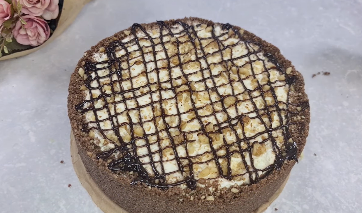 No Bake Chocolate Cheesecake step 19