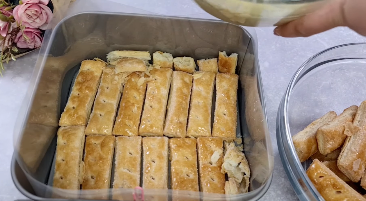 No-Bake Custard Puff Pastry Cake step 16