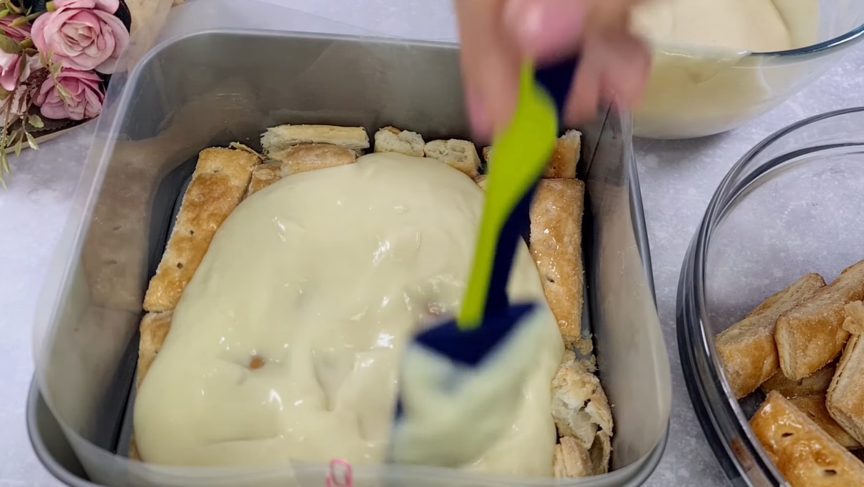No-Bake Custard Puff Pastry Cake step 17