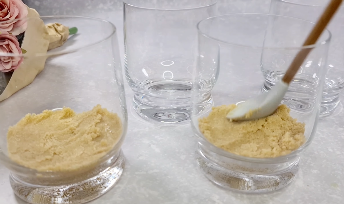 No Bake Sour Cherry Cheesecake Cups step 3