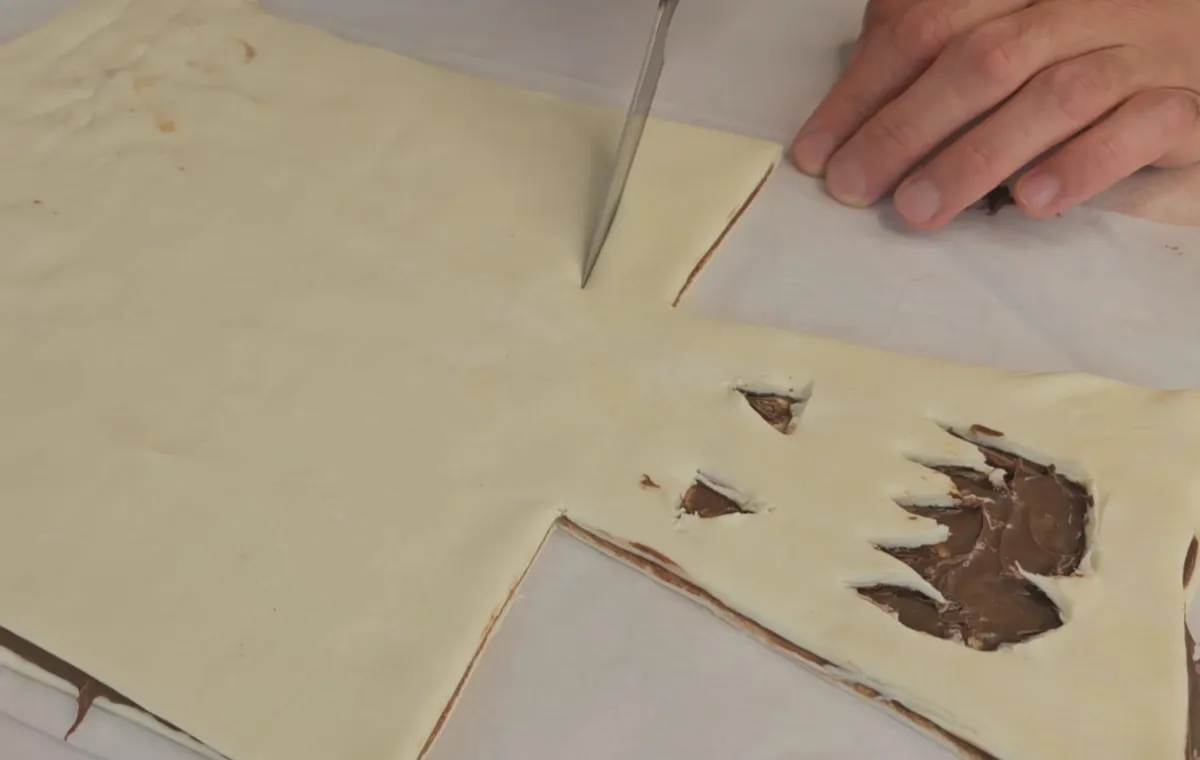 Nutella Stuffed Halloween Pastries step 5