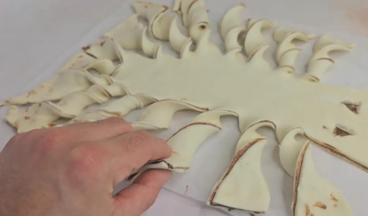 Nutella Stuffed Halloween Pastries step 7
