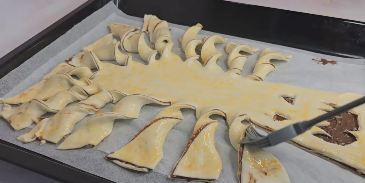 Nutella Stuffed Halloween Pastries step 9