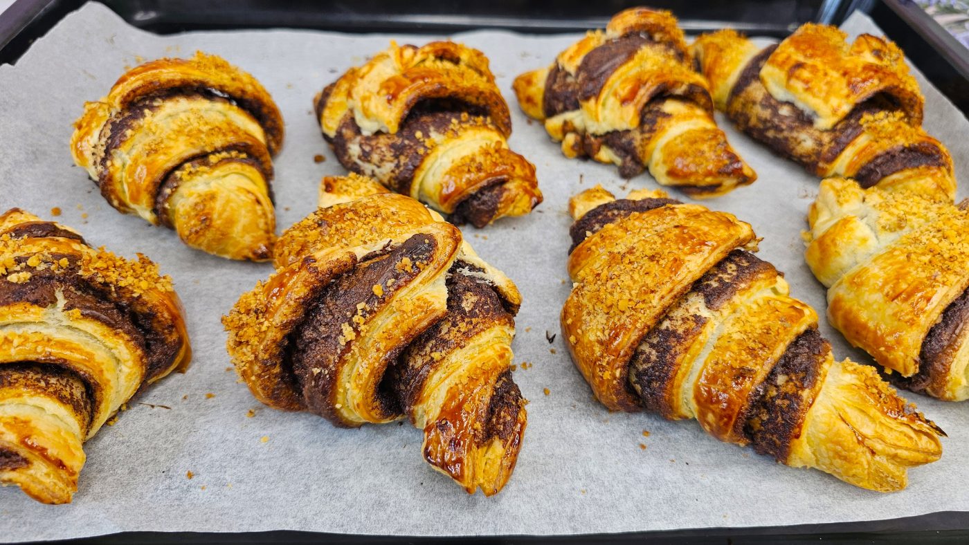 Puff Pastry Nutella Croissants