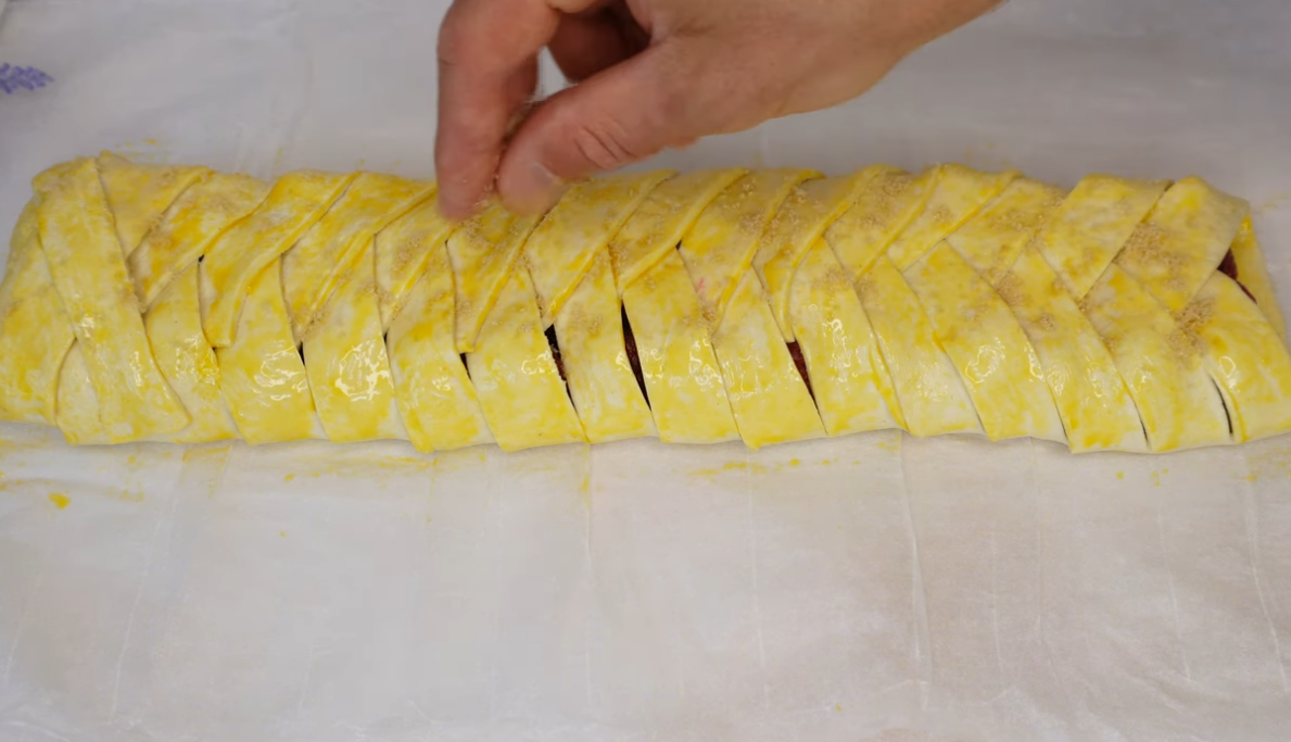Raspberry Puff Pastry Strudel step 10