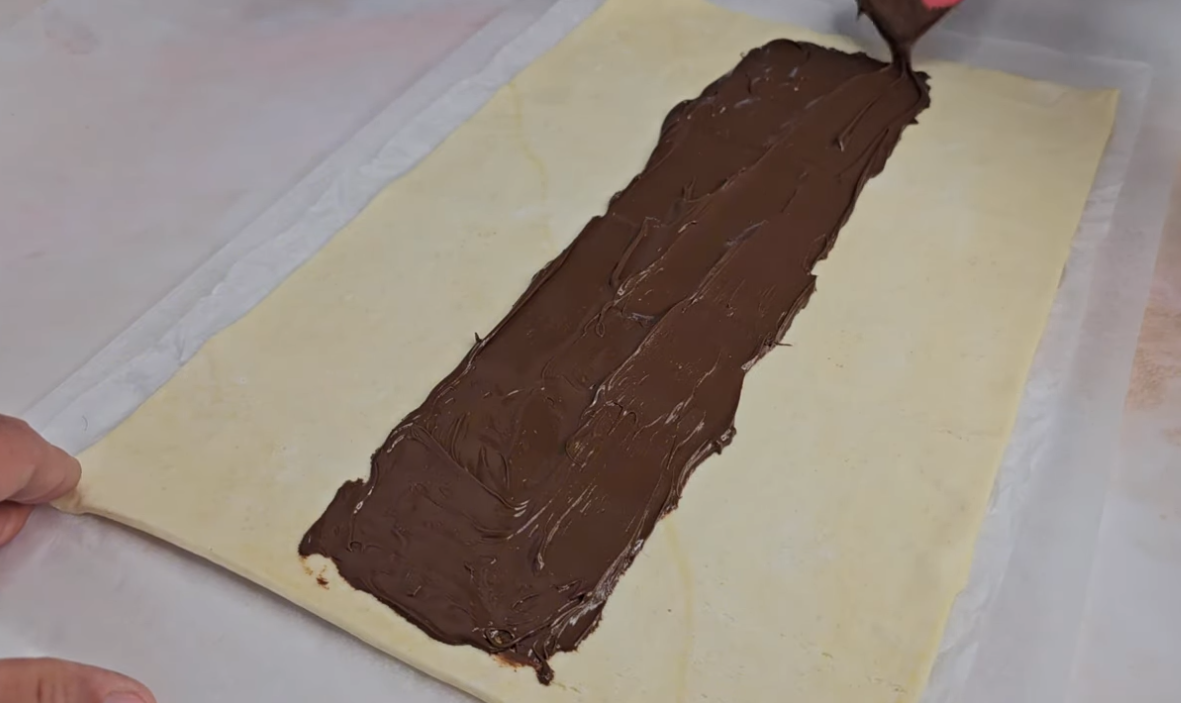 Raspberry Puff Pastry Strudel step 3