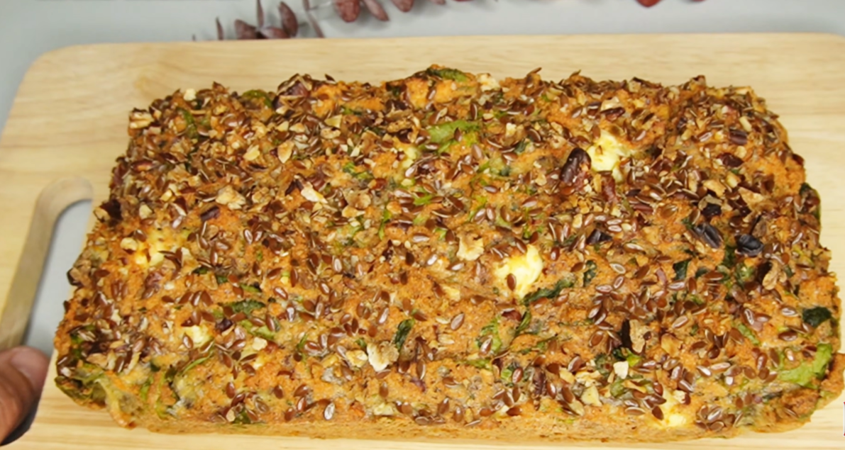 Savory Lentil Bread with Spinach & Feta step 12