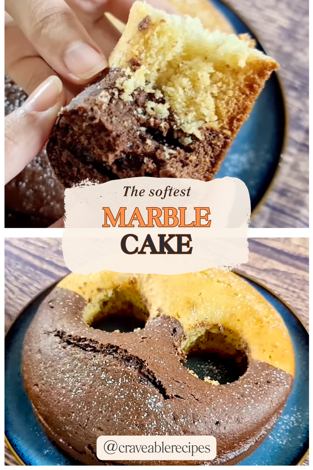 Soft Marble Cake Pinterest pin