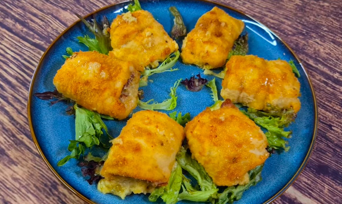 Stuffed Breaded Chicken Bread