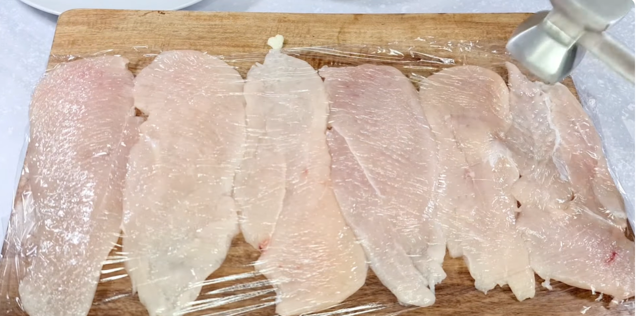 Stuffed Chicken Rolls step 1