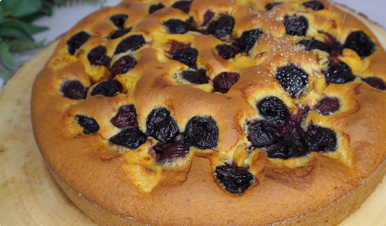 Vanilla Cherry Cake step 19