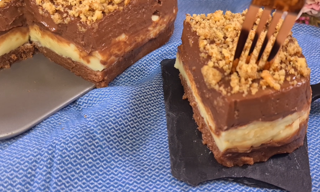 Vanilla Chocolate Crumb Cake step 17