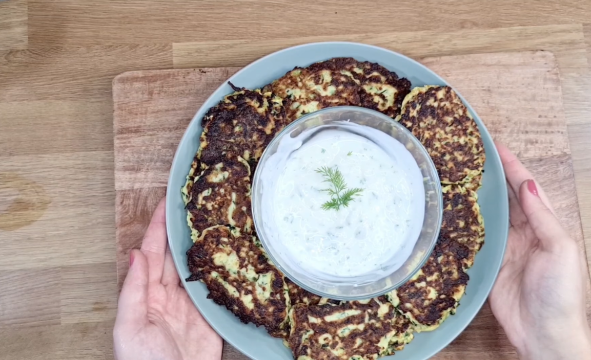 Zucchini Fritters In A Pan step 12