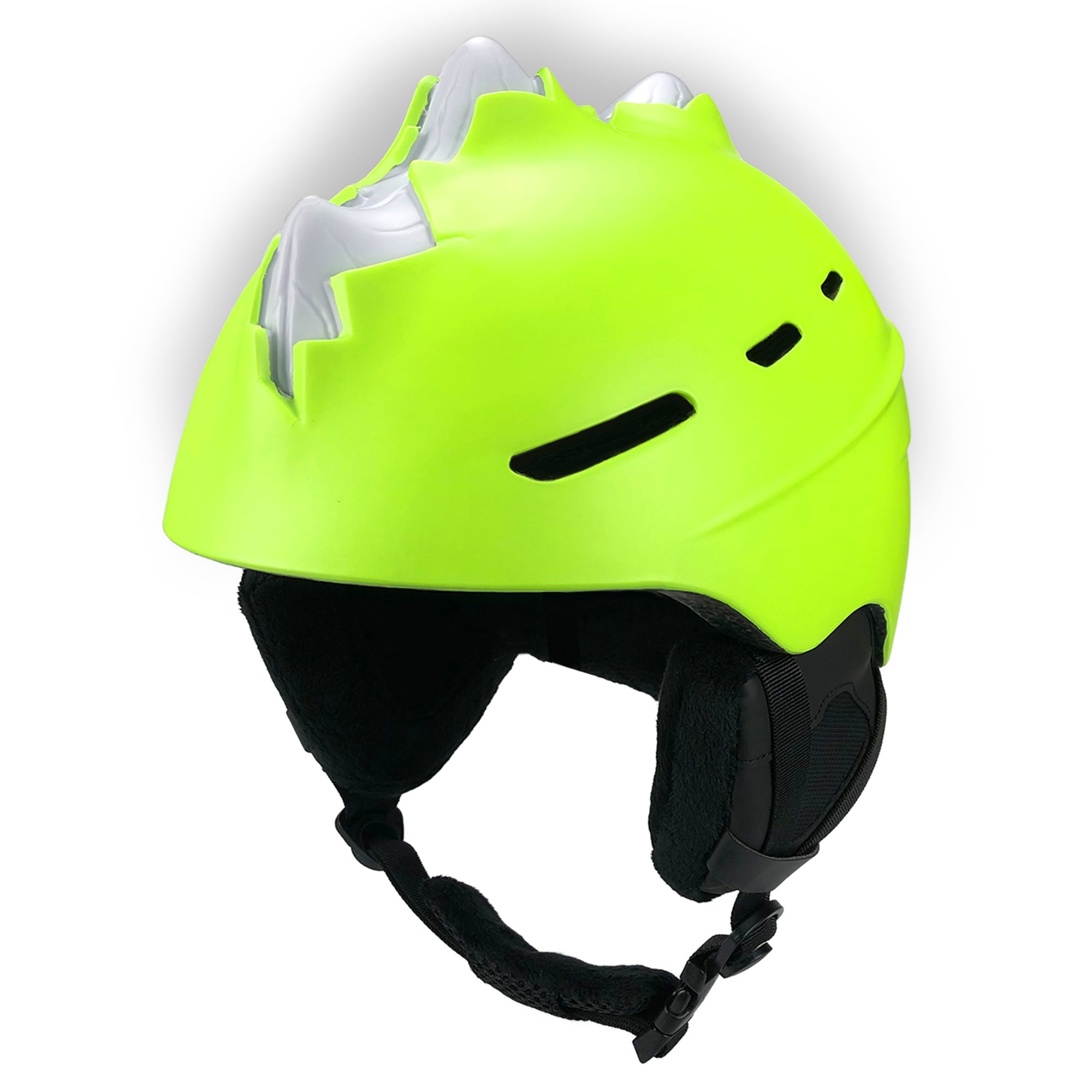 Crazy Safety sort Bone Spike skihjelm til teens og voksne |Størrelse M & L | EN1077 certificeret