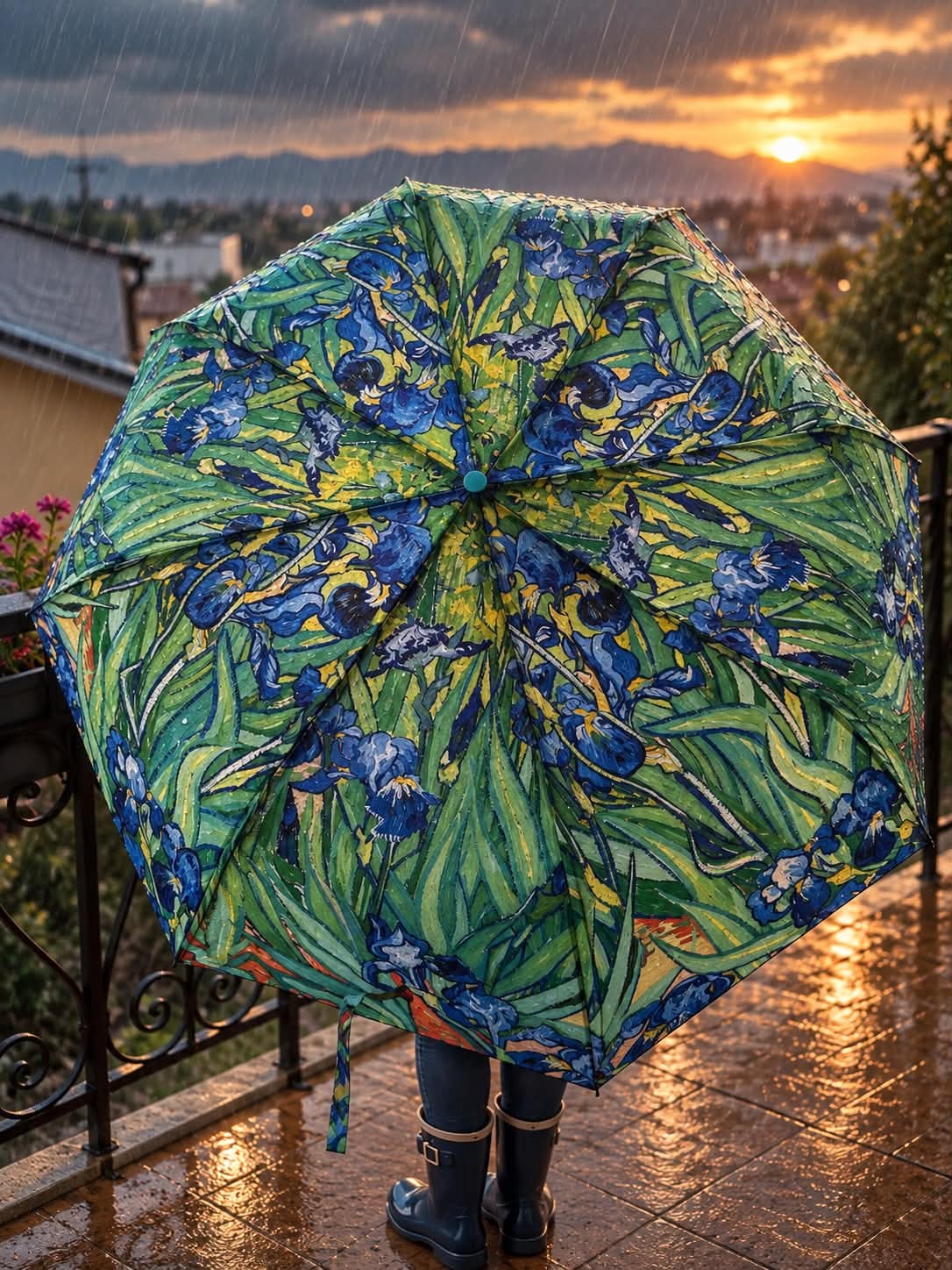 Ombrello Pieghievole di Van Gogh