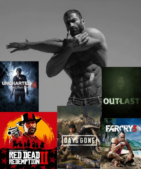 GigaChad Recommending Games Meme