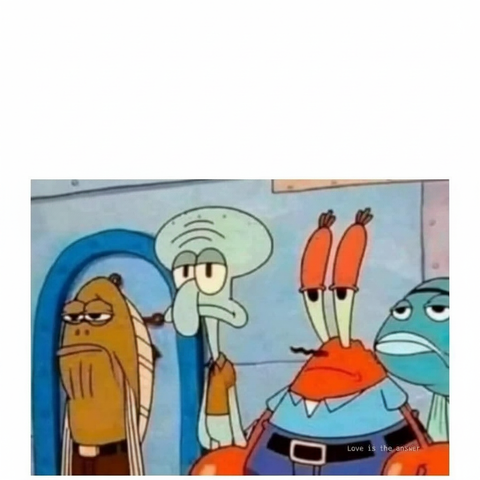 Spongebob Characters Looking Unimpressed
