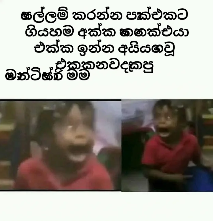 Screaming Kid Meme Format: සෙල්ලම් කරන්න පාක්එකට ගියහම අක්ක කෙනෙක්එයා එක්ක ඉන්න අයියගෙවූ එකකනවදැකපු / මොන්ටිසෝරි මම