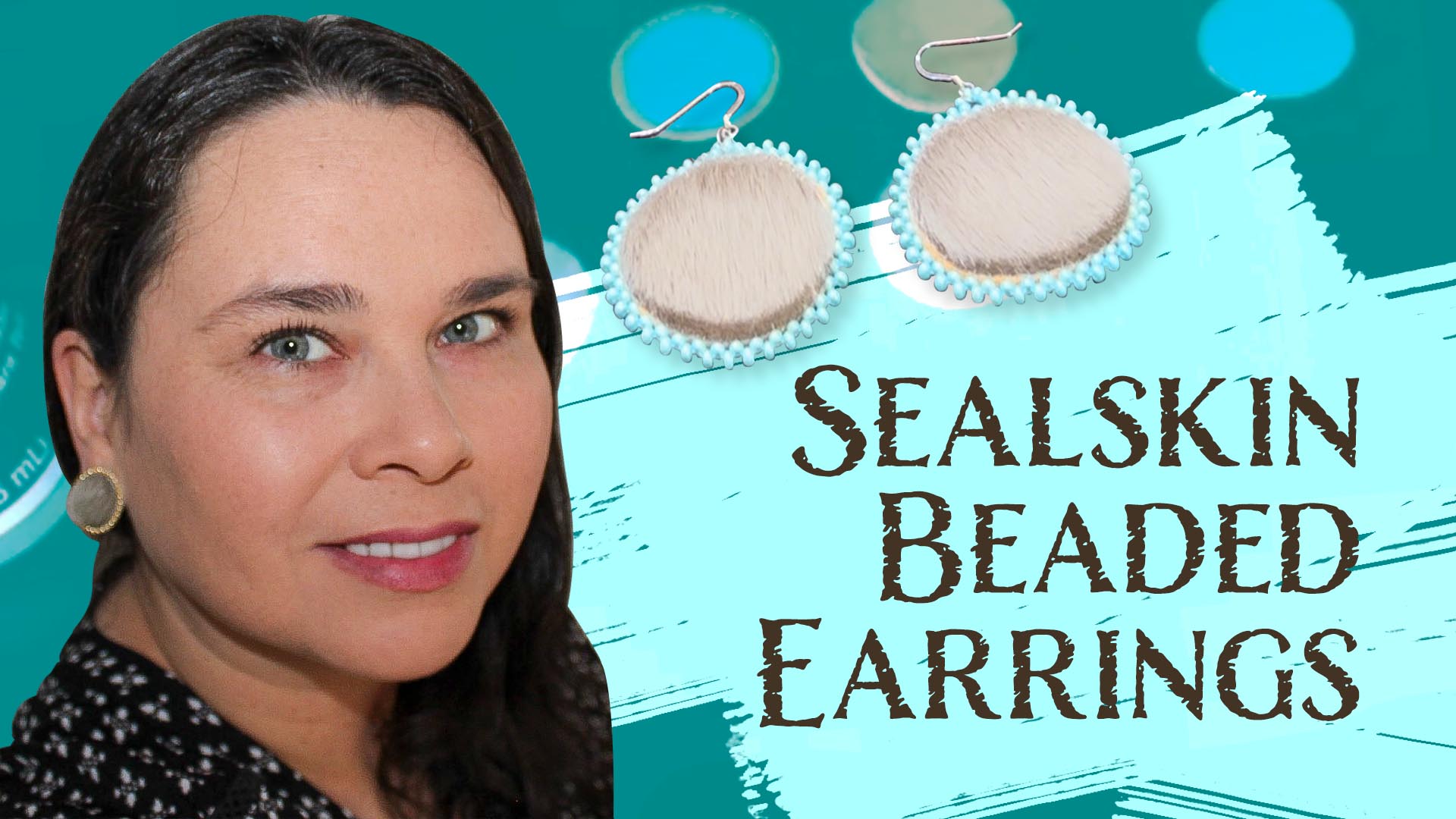 Sealskin Beaded Earrings