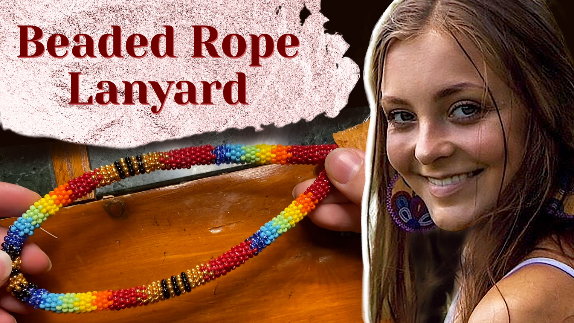 Beaded Rope Lanyard