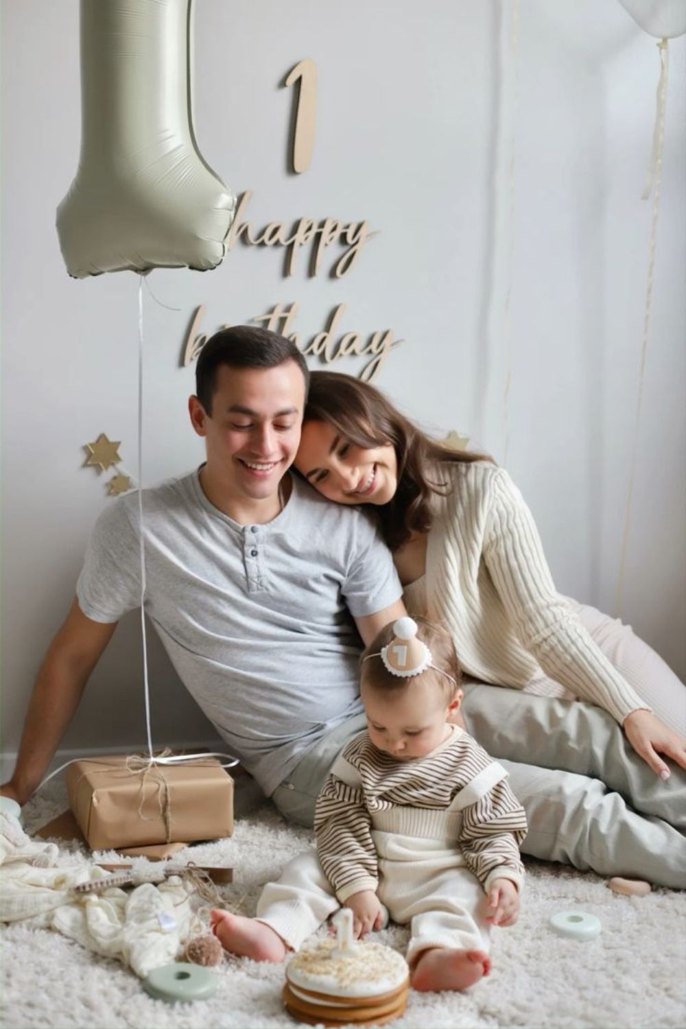 Baby and Parents Birthday Photos