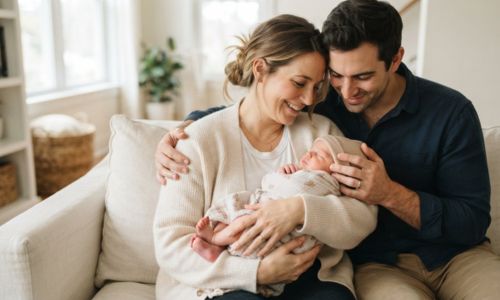 Capture Both Parents With the Baby