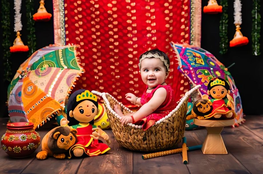Creative Baby Photography of Cultural Touch Ideas