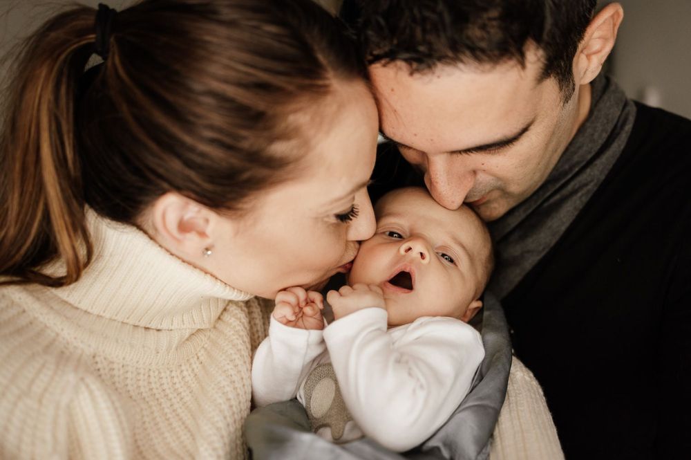 Creative Baby Photography of Parent and Baby Bonding Moments
