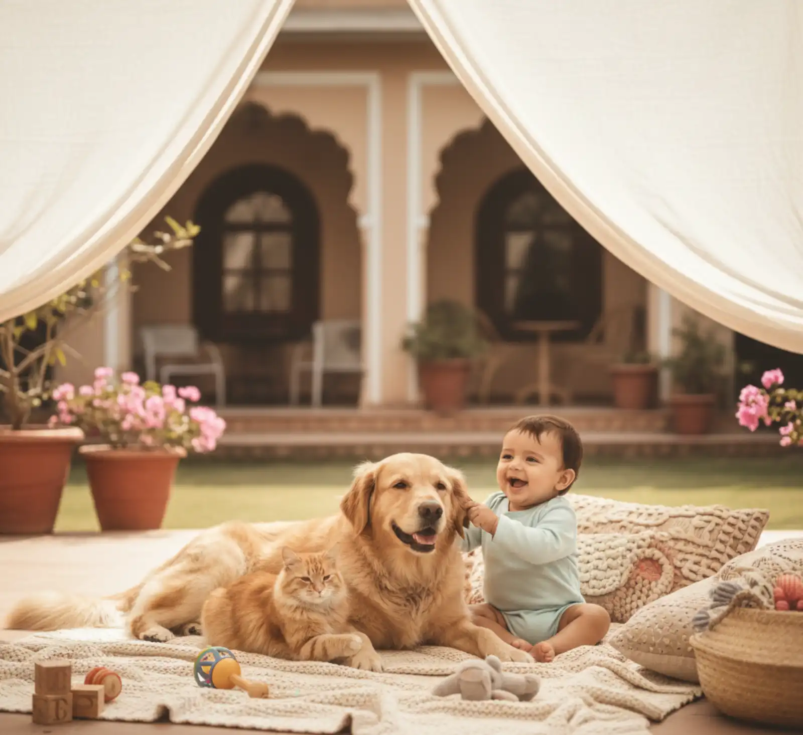Baby with Pet Photoshoot