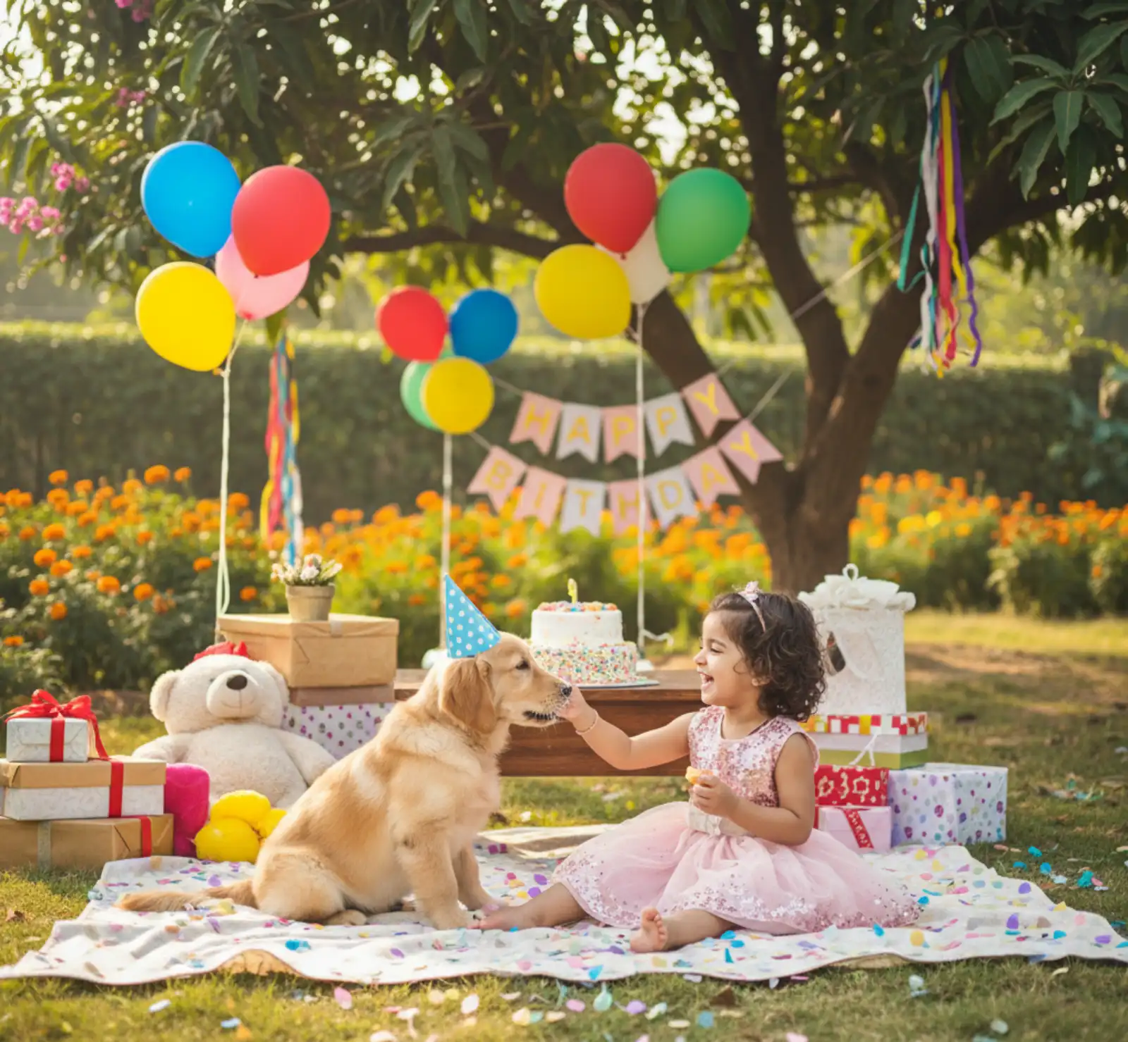 Child + Pet Birthday Photoshoot