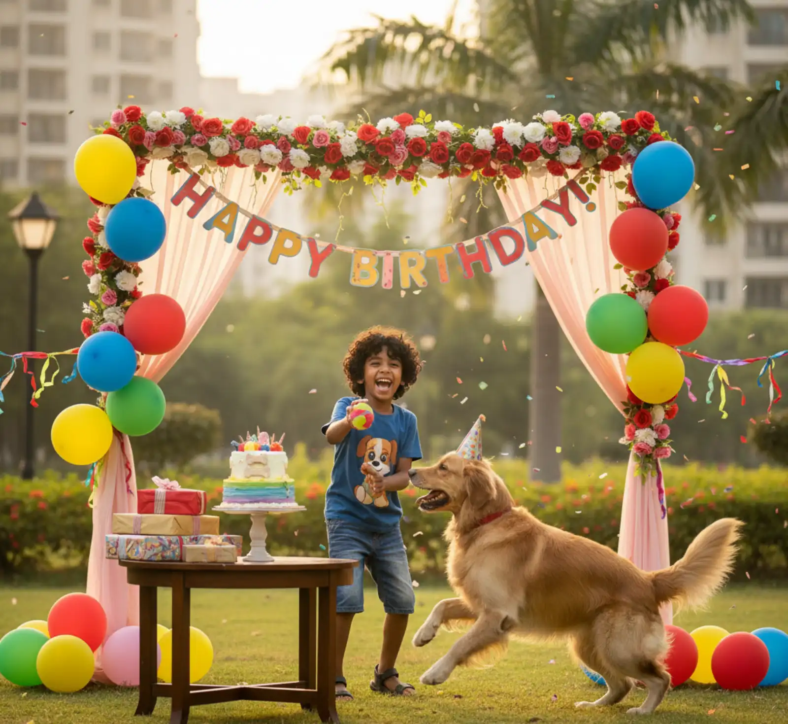 Child + Pet Birthday Photoshoot