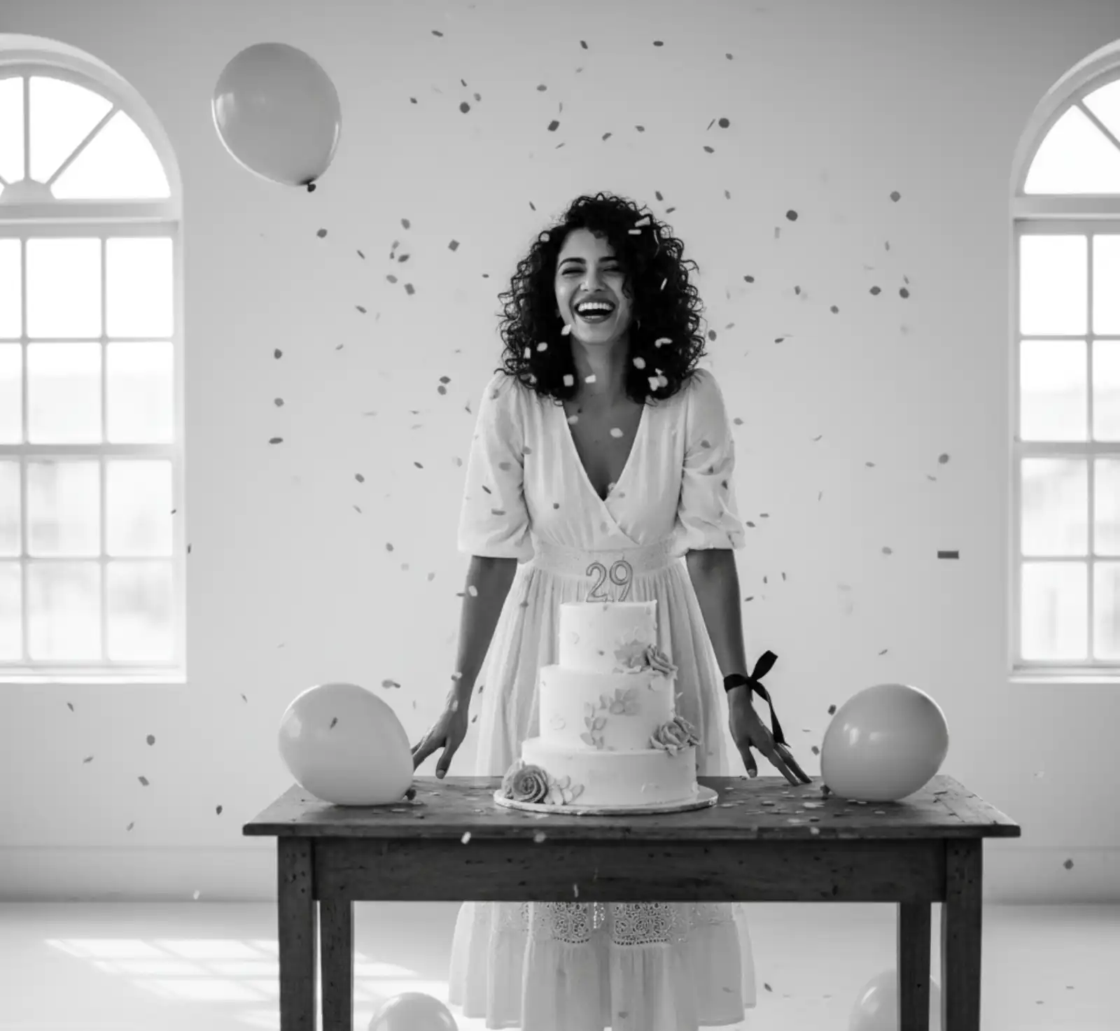 Black & white Birthday Photoshoot