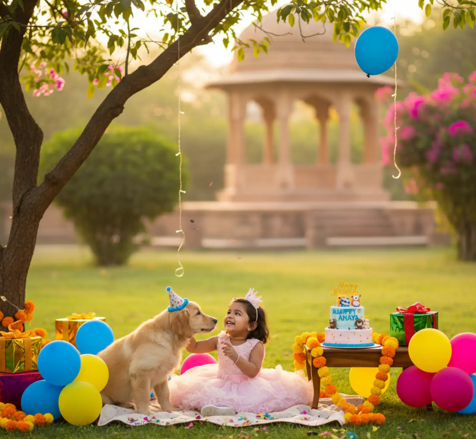 Child + Pet Birthday Photoshoot