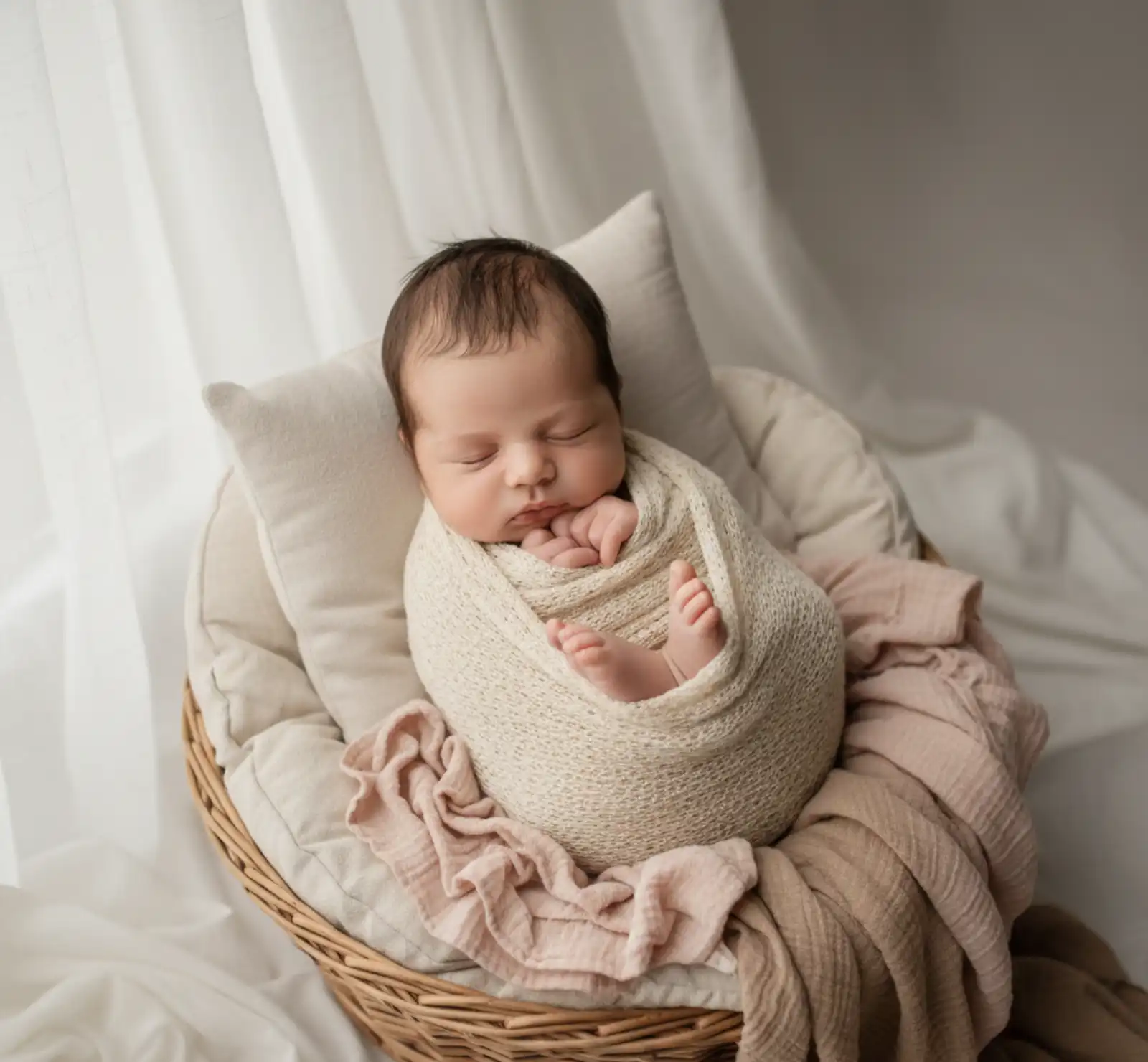 Newborn Swaddle Photoshoot