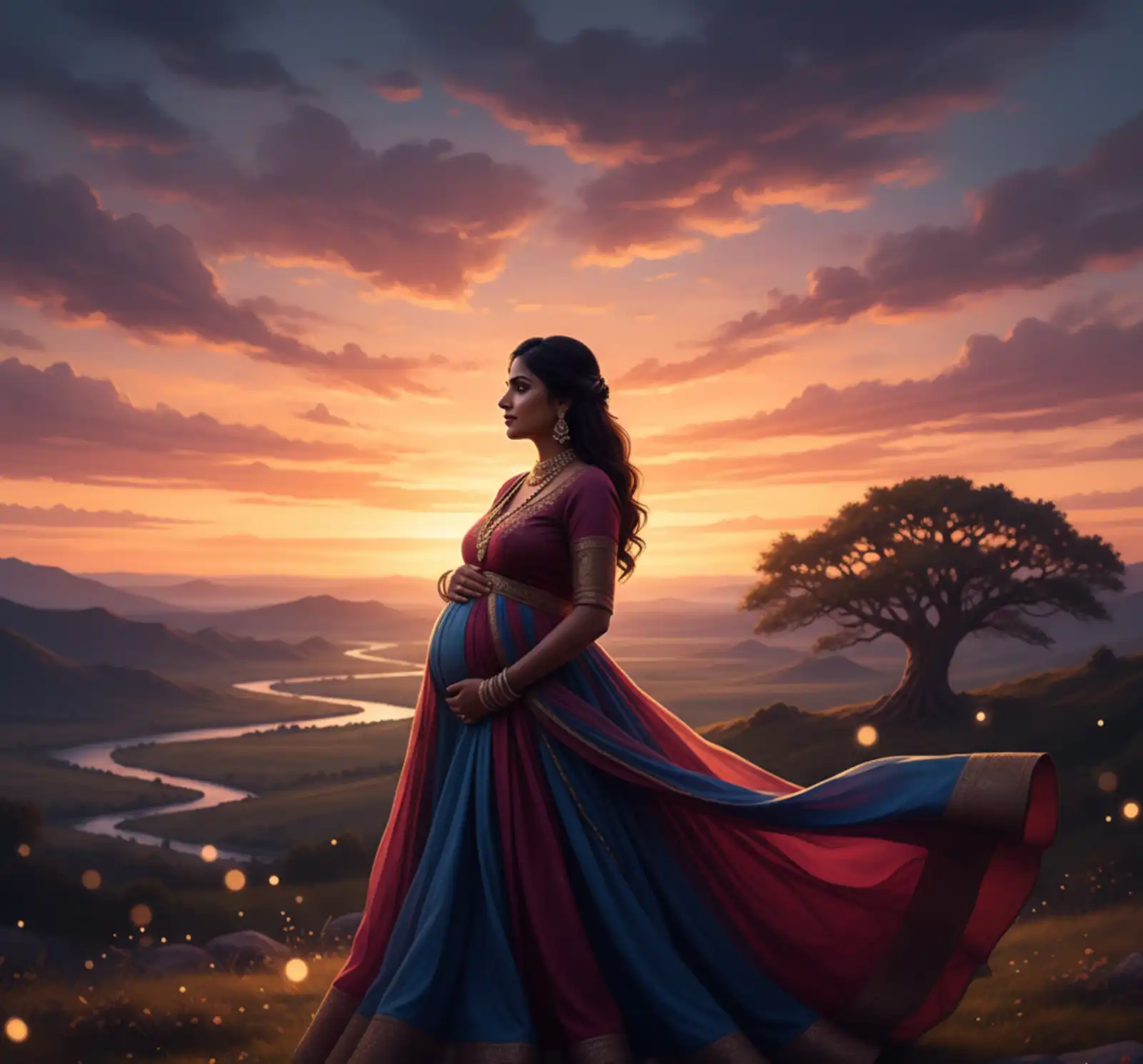 Sunset Maternity Photoshoot