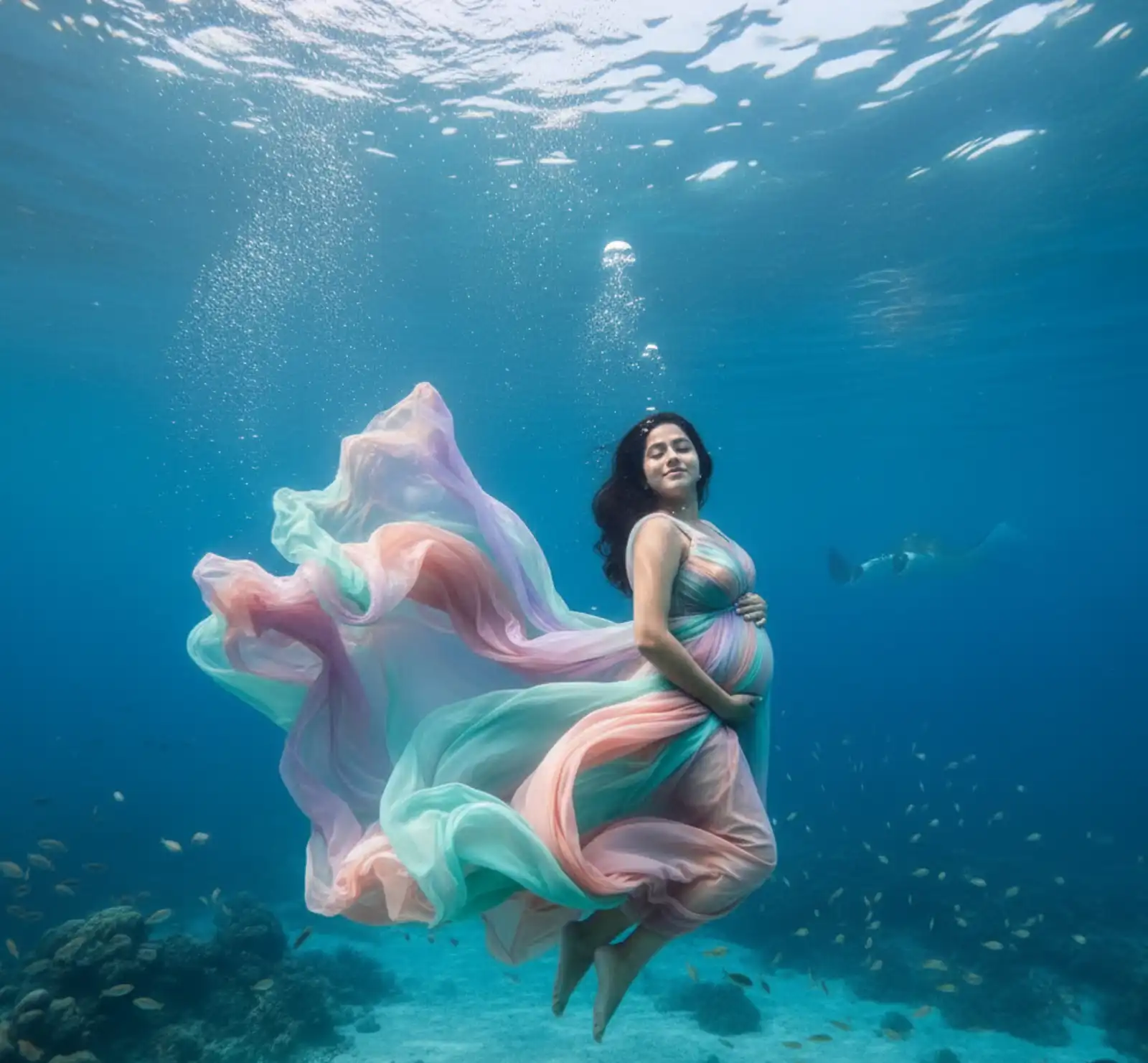 Underwater Maternity Photoshoot