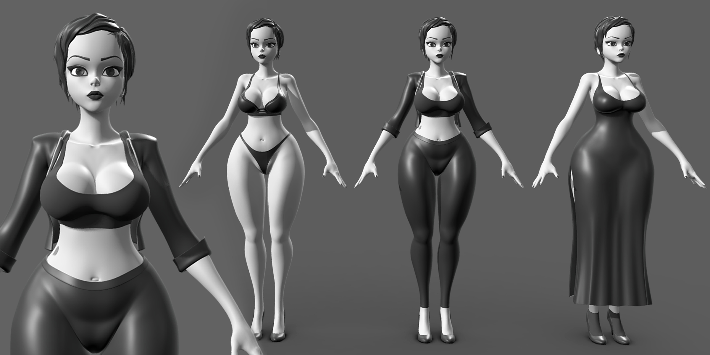 Female Basemesh - Topology + Uv Map