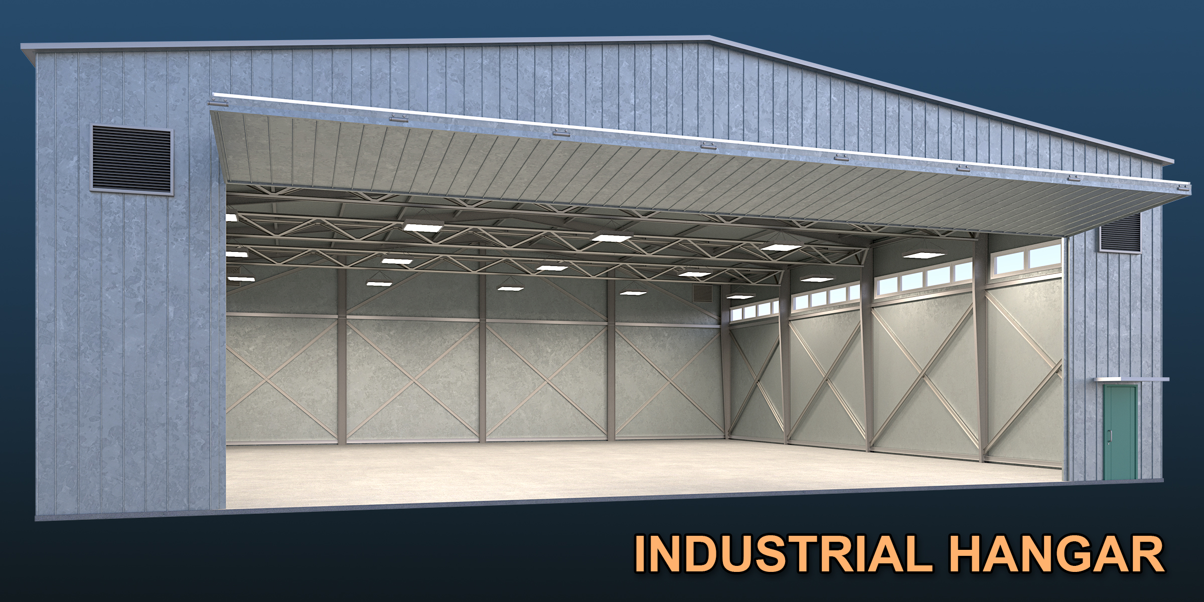  Aircraft Hangar metal