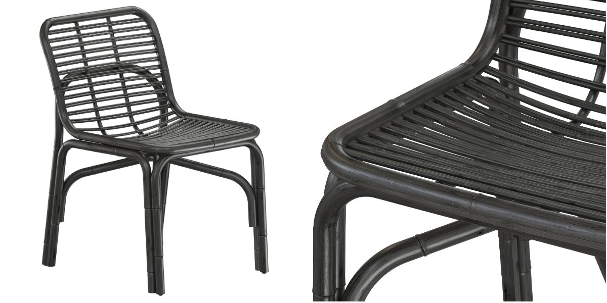 Black Peak armchair INDOOR rattan Cane-line