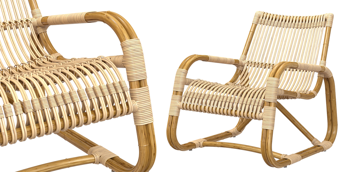 Curve lounge chair INDOOR rattan Cane-line