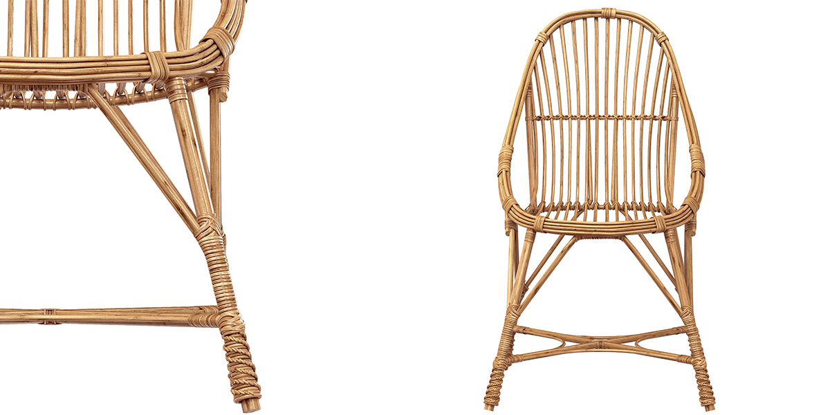 1950s Design And Vintage Style Marius wicker armchair