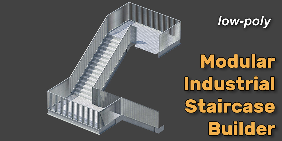 Metal Modular Industrial Staircase Builder set