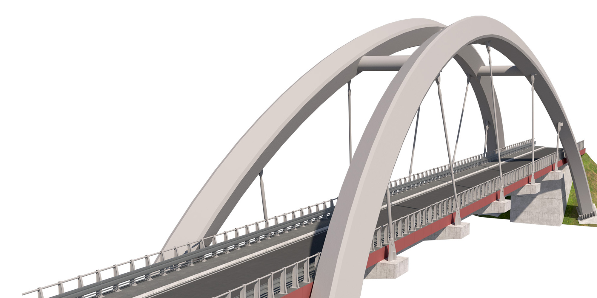cable-stayed suspension bridge with arch structure