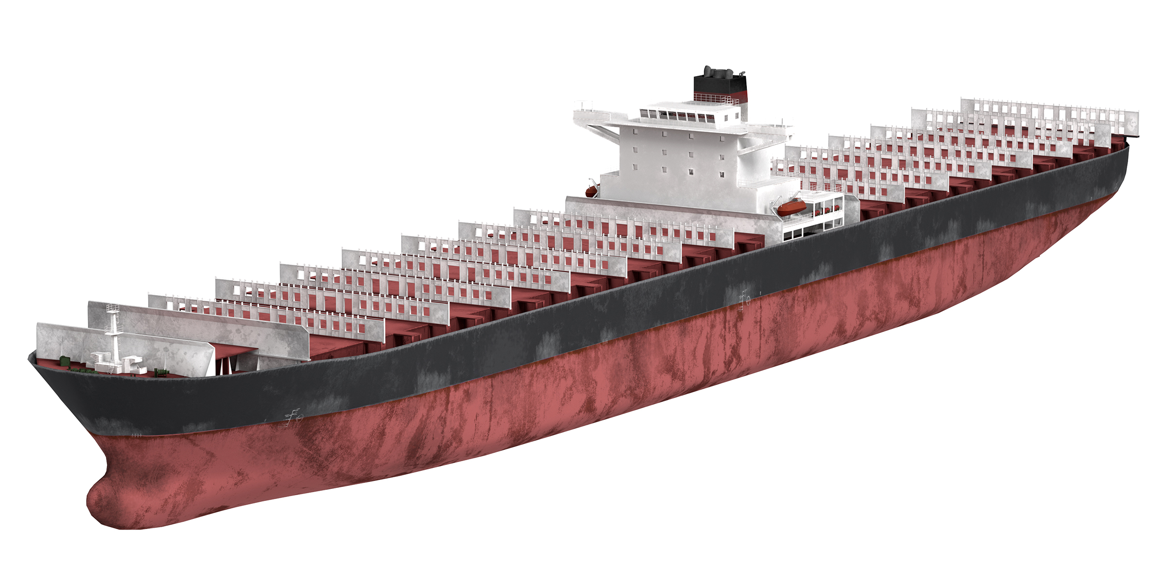Cargo ship Low-poly AP