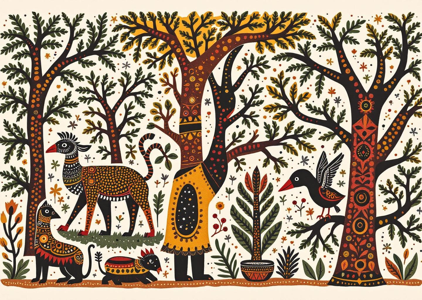 Gond Forest Spirits