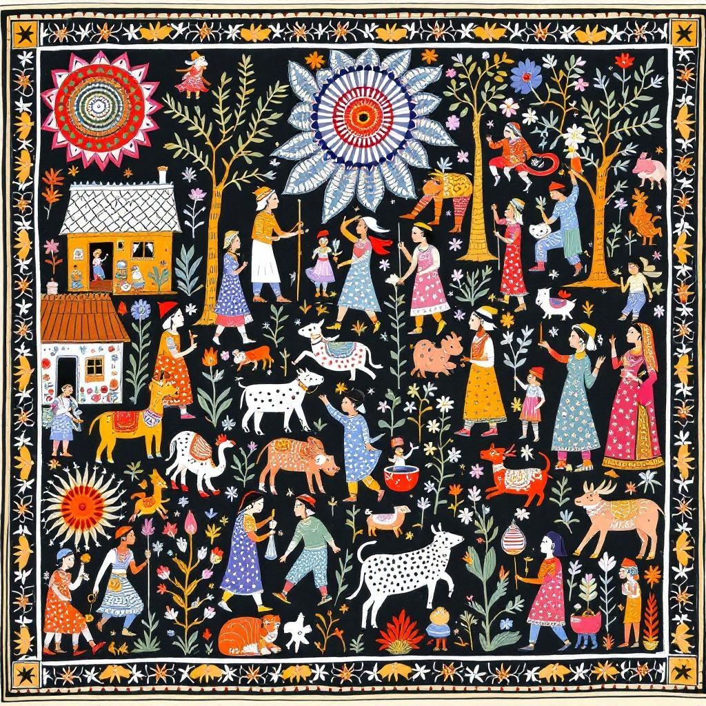 Madhubani Village Life