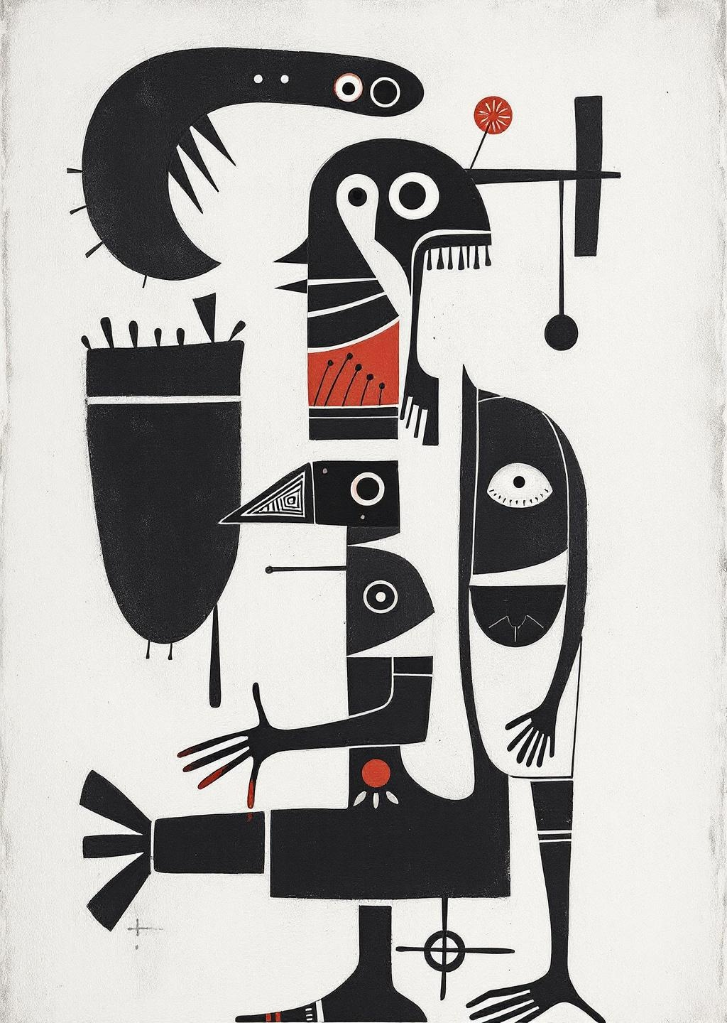 Tribal Geometry Abstract
