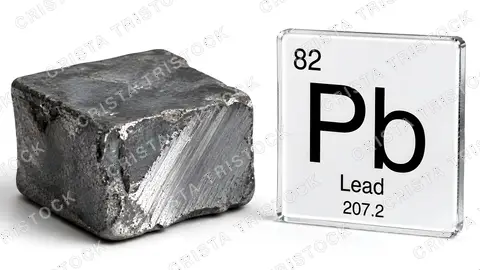 Scientific Visual representation of Chemical Element Lead — element, atom, symbol, icon, 3d