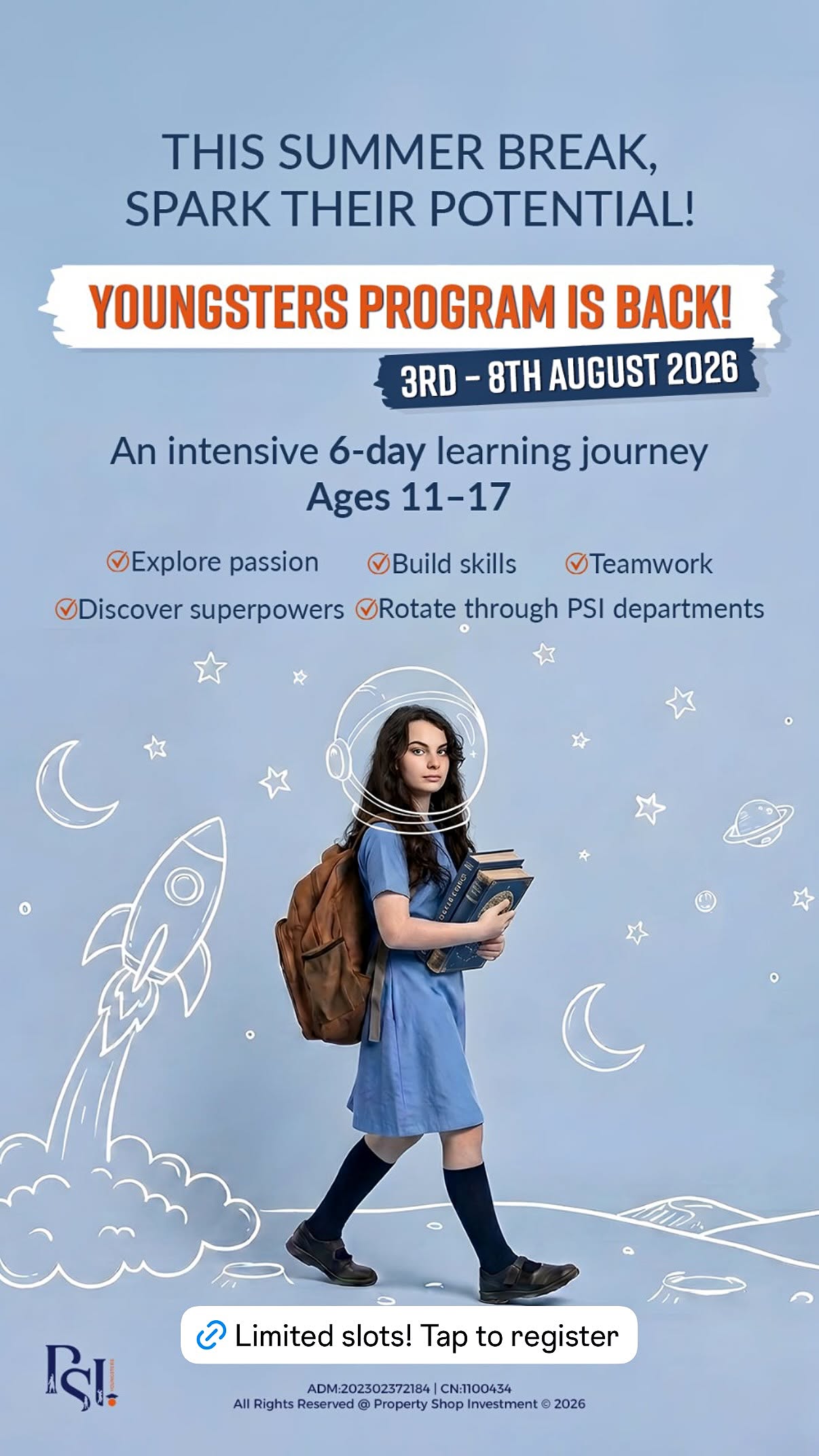 Spark Their Potential This Summer: The PSI Youngsters Program Is Back!