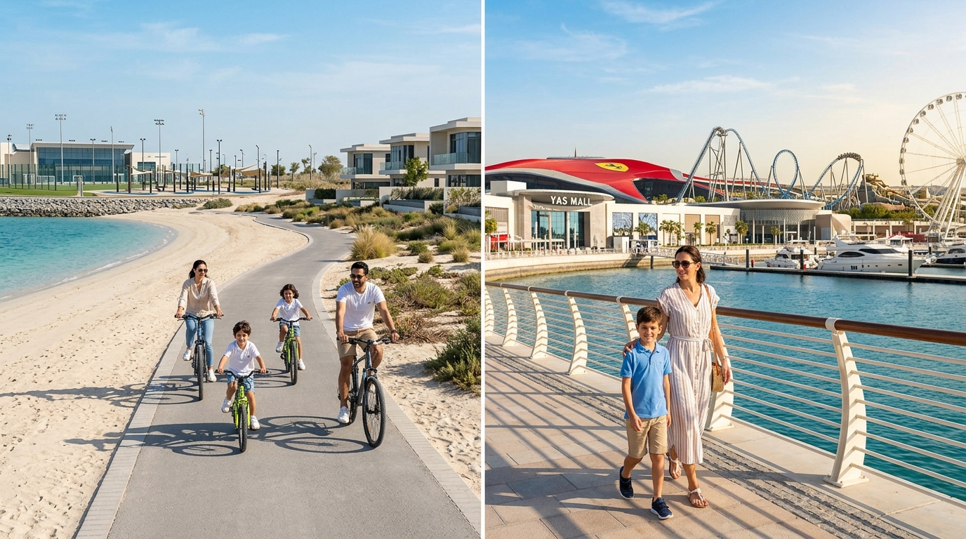 Hudayriyat Island vs. Yas Island: Which Abu Dhabi Community Is Better for Families?